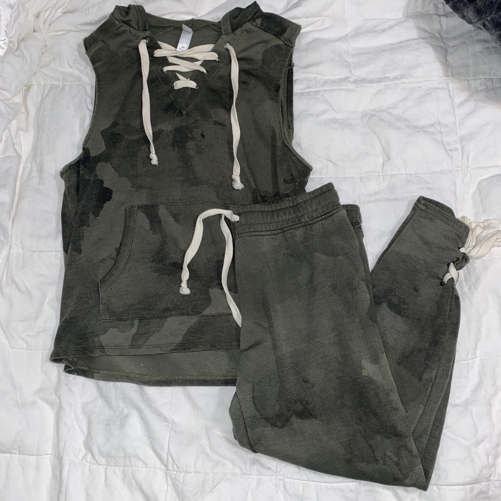 Camo Shirt and Jogger Set